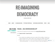 Tablet Screenshot of democracyoneday.com